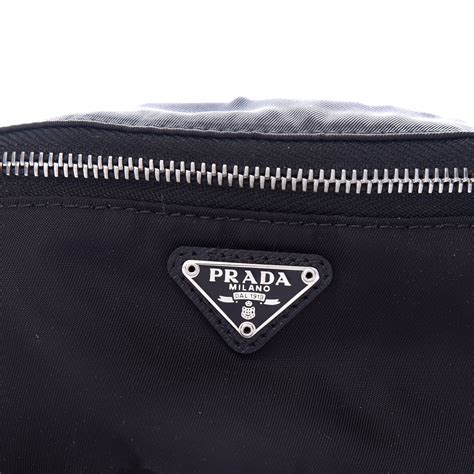 prada logo pouch|prada nylon wrist pouch.